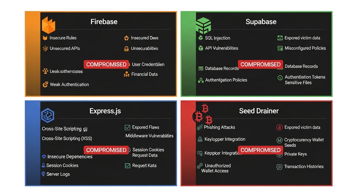 4 phishing backends compromised — internal database evidence