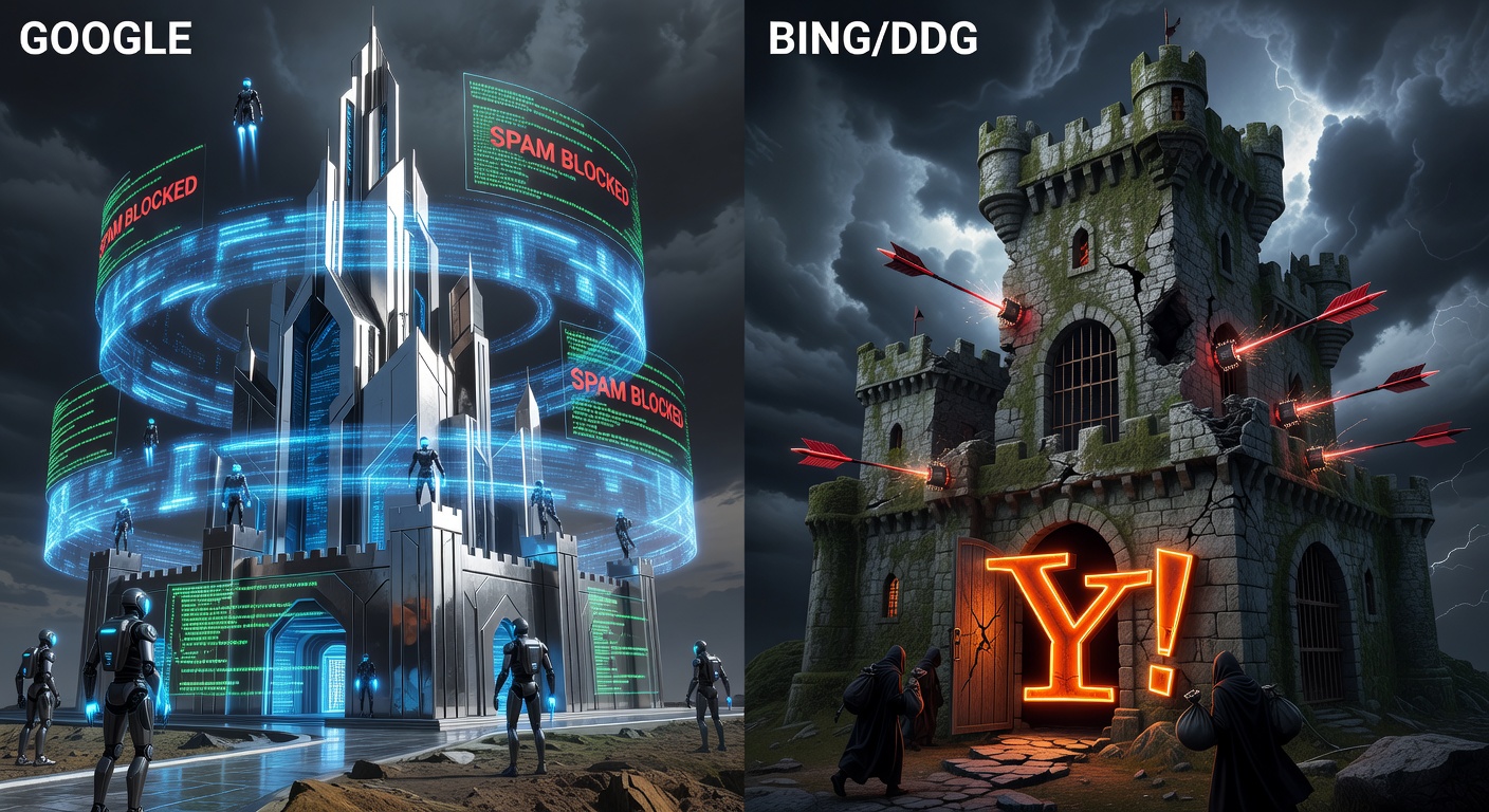 Google fortress vs Bing fortress — vulnerability comparison