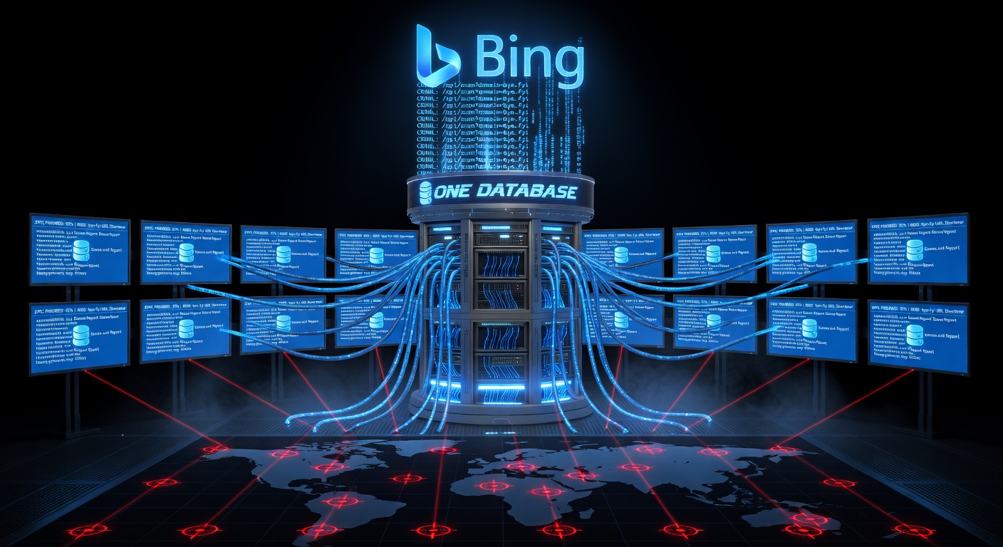 One database, 15 front domains — all serving identical content from the same backend