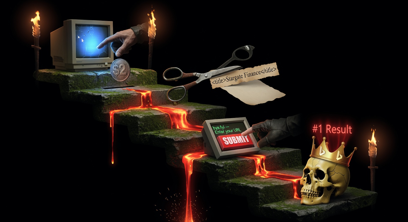 Four steps to rank a phishing site #1 in Bing for $2