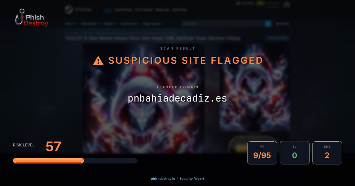 pnbahiadecadiz.es phishing report — threat analysis by PhishDestroy