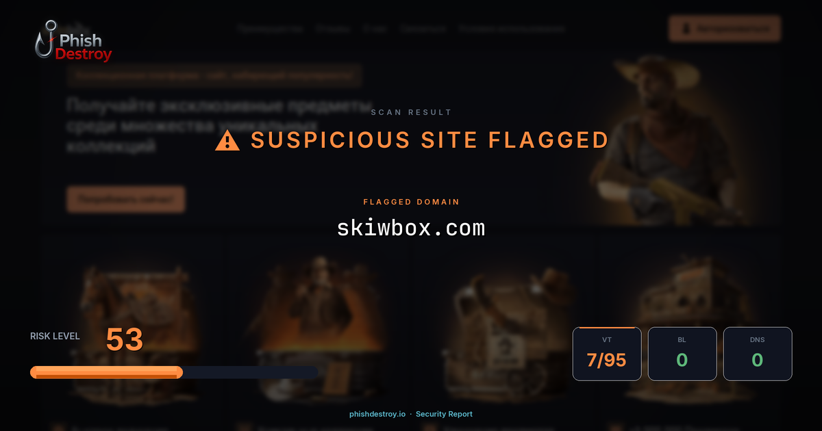 skiwbox.com phishing report — threat analysis by PhishDestroy